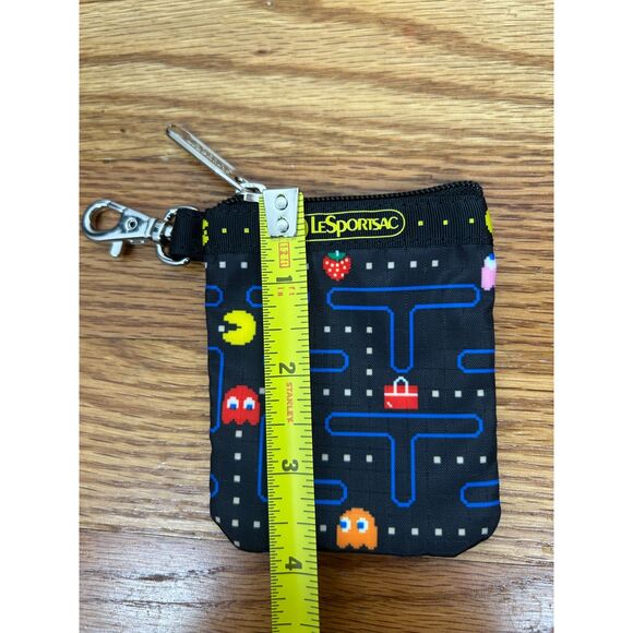 Pac-Man LeSportsac Pacman Game Character Small Coin Clip On Pouch Wallet - Picture 3 of 5